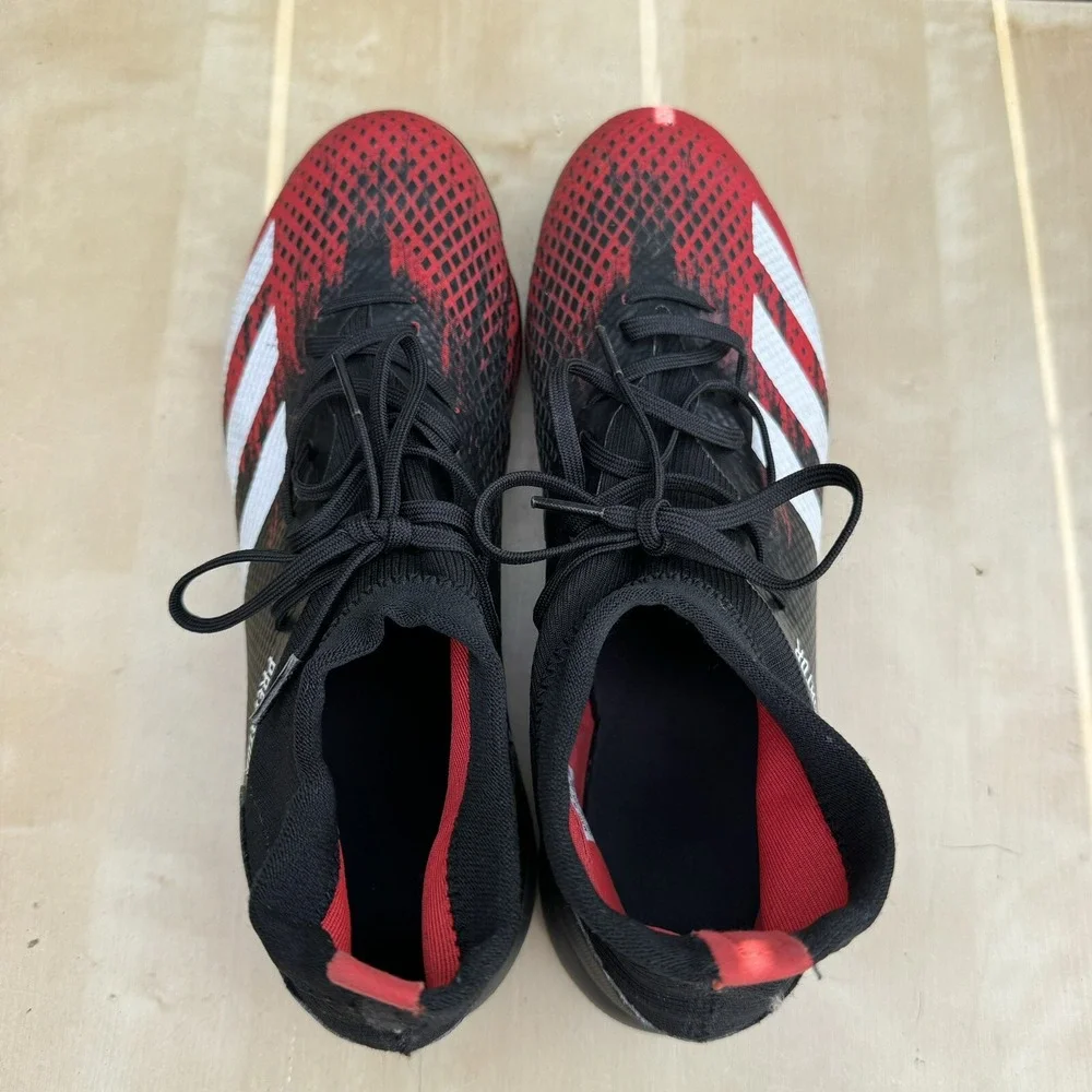 adidas 20.3 Tf Core Black/FTWR White/Active Red Football Shoes-SZ‎ 11 (EF2208)